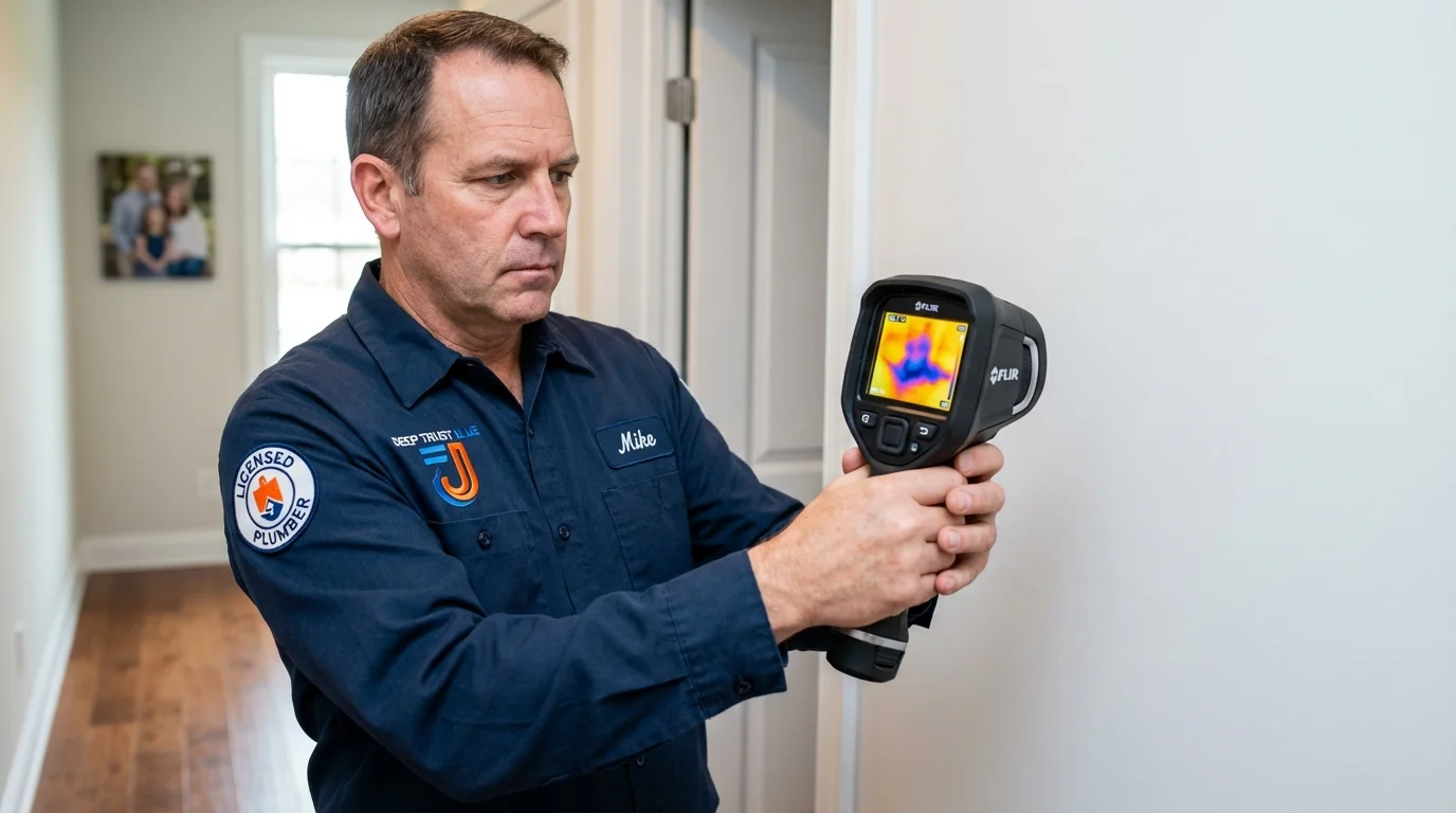 Thermal imaging leak detection by Johns Plumbing LLC in Hammond